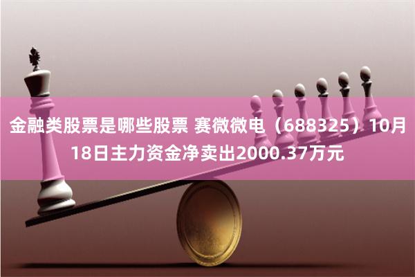 金融类股票是哪些股票 赛微微电（688325）10月18日主力资金净卖出2000.37万元